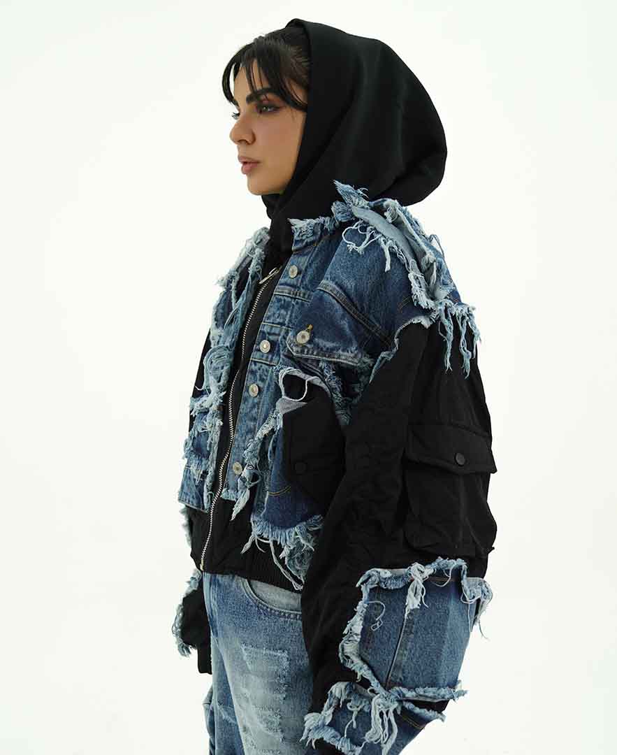 کاپشن تکه دوزی زنانه