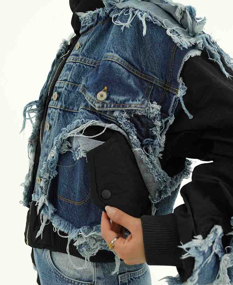 کاپشن تکه دوزی زنانه