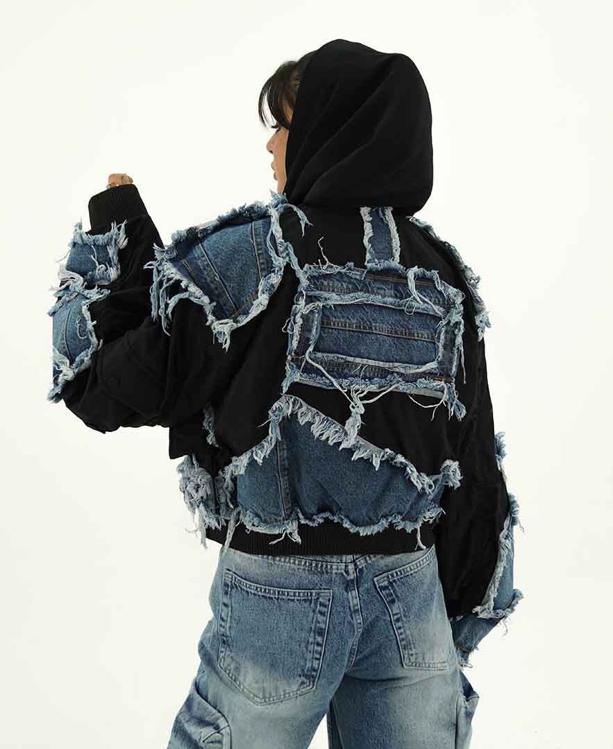 کاپشن تکه دوزی زنانه