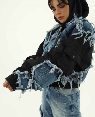 کاپشن تکه دوزی زنانه