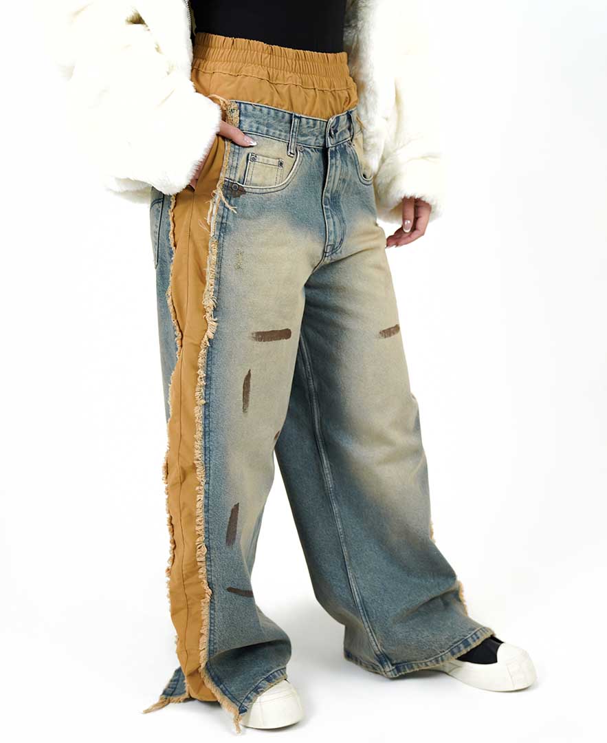 شلوار خرجکار دار زنانه