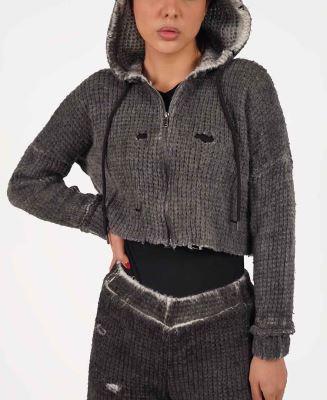 سوییشرت کراپ زنانه