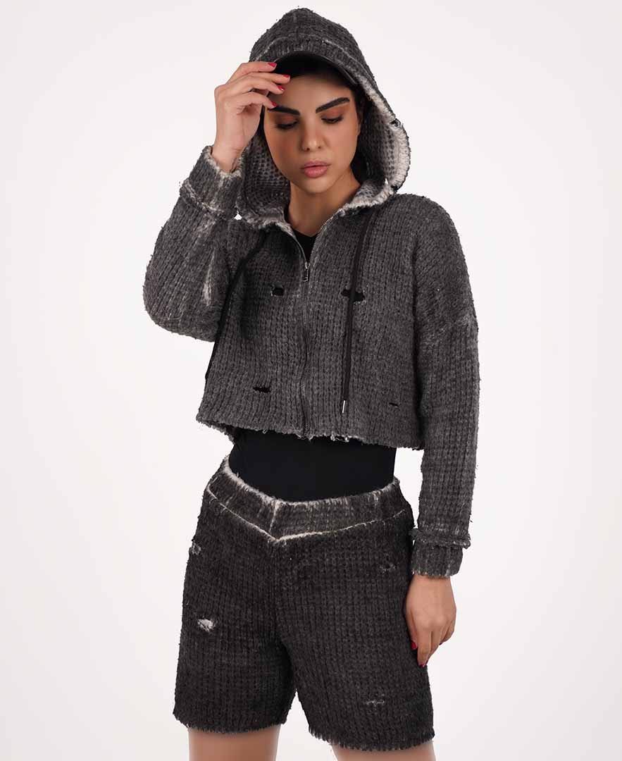 سوییشرت کراپ زنانه