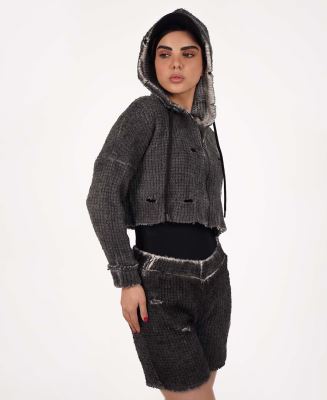 سوییشرت کراپ زنانه