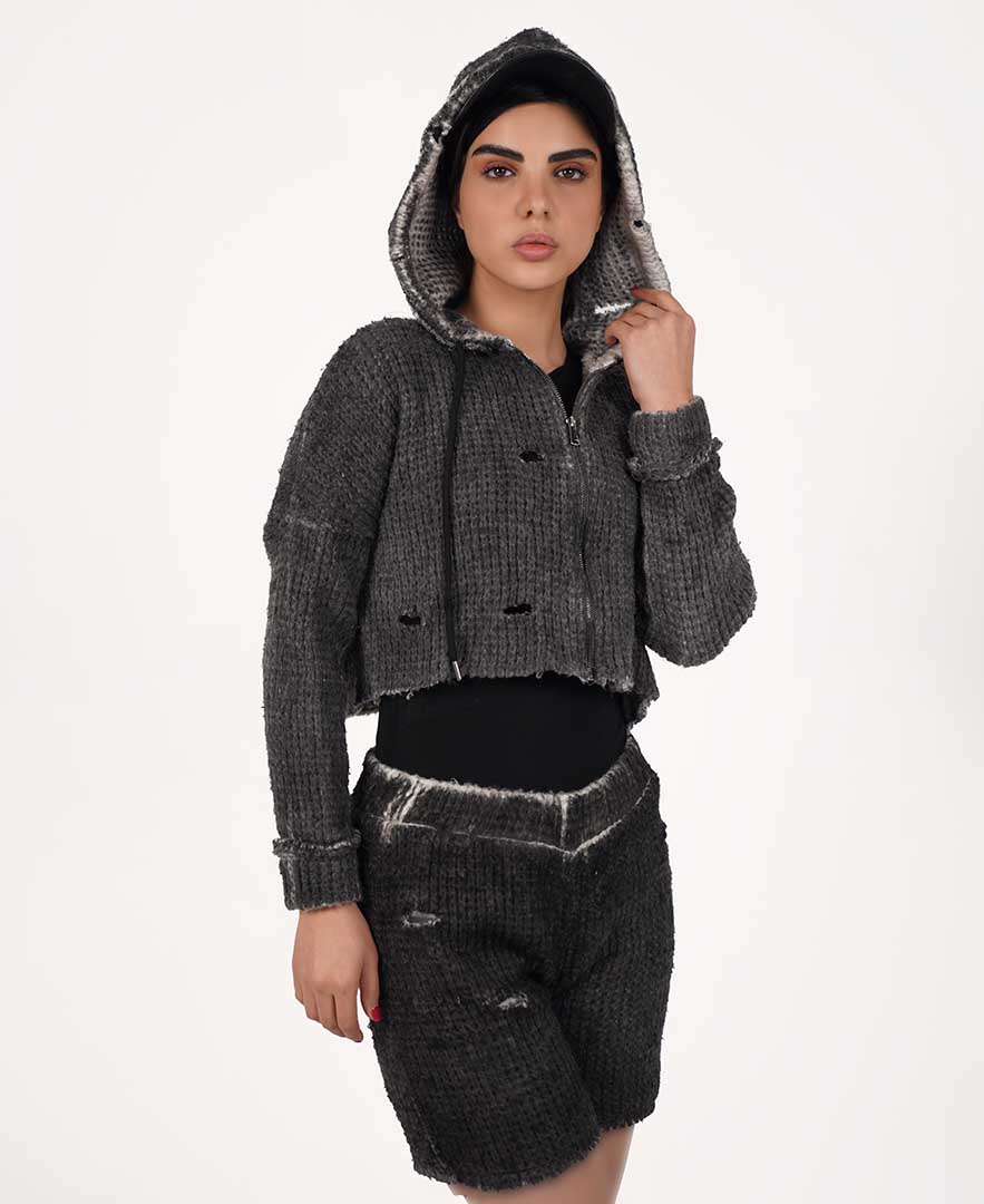 سوییشرت کراپ زنانه