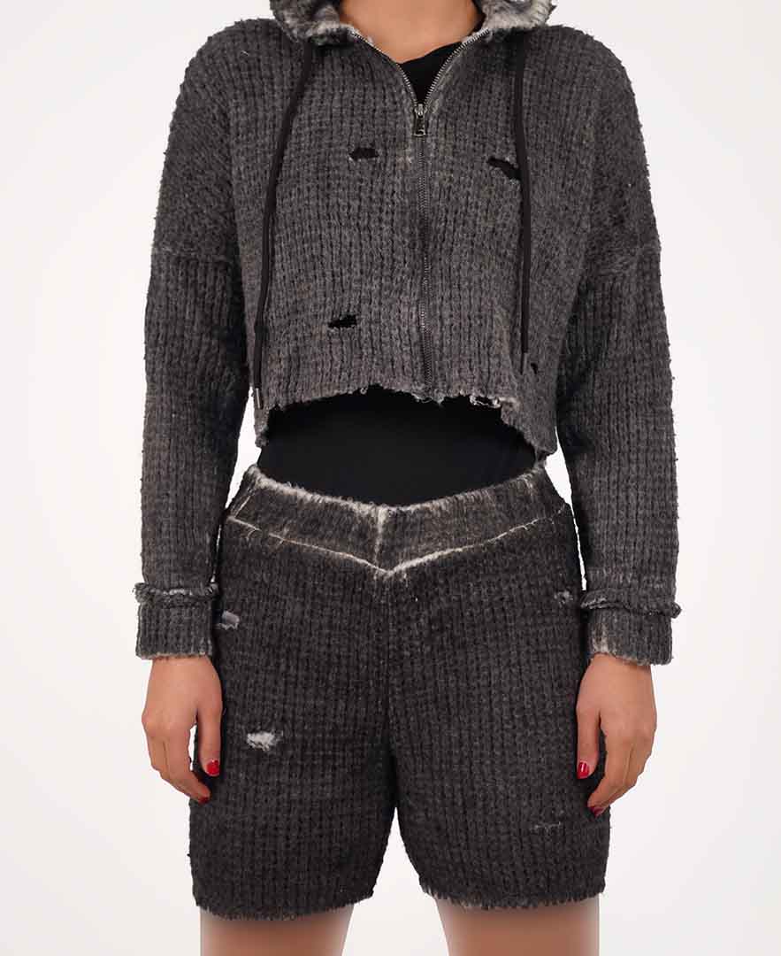 سوییشرت کراپ زنانه