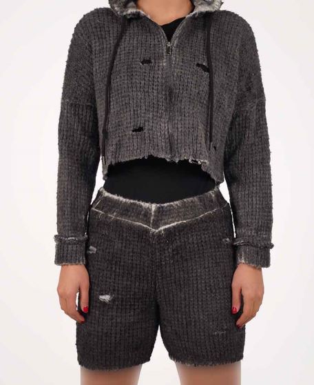 سوییشرت کراپ زنانه