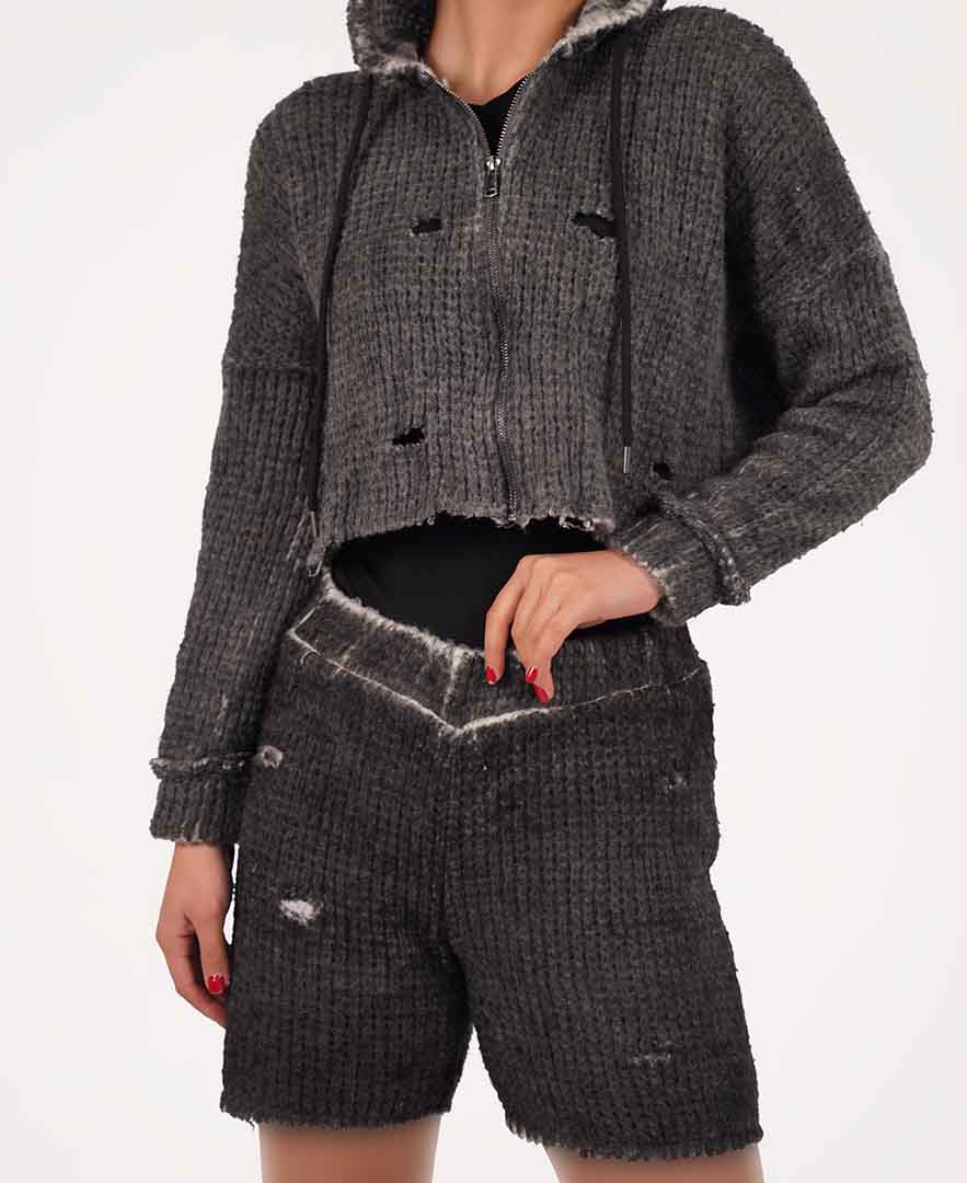 سوییشرت کراپ زنانه