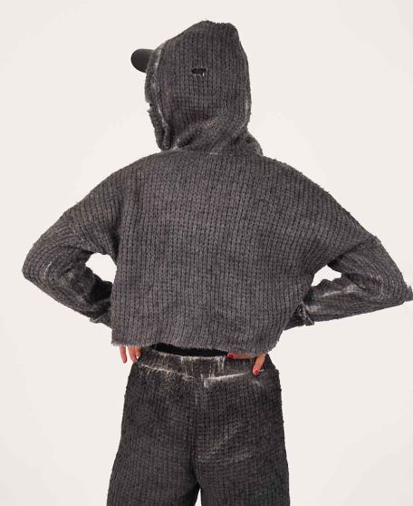 سوییشرت کراپ زنانه