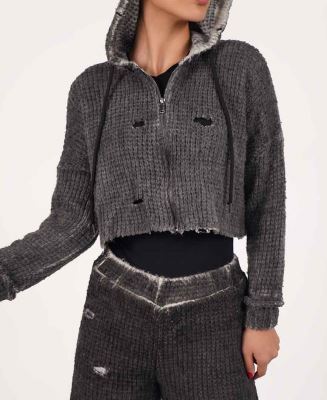 سوییشرت کراپ زنانه