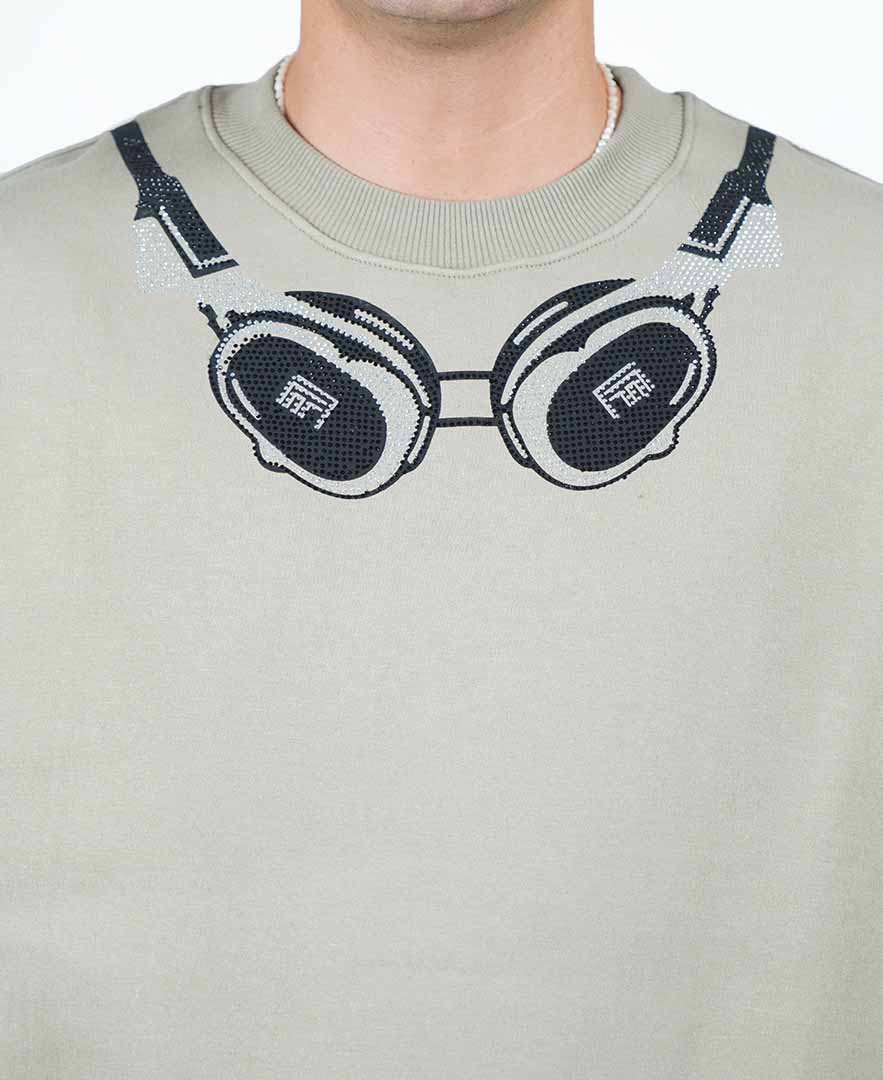 تیشرت نگین کاری مردانه