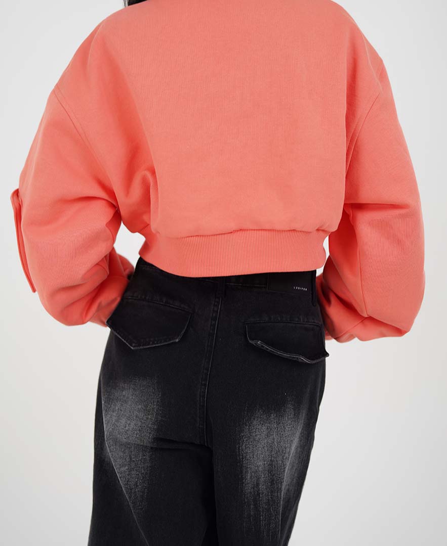 سوییشرت کراپ زنانه