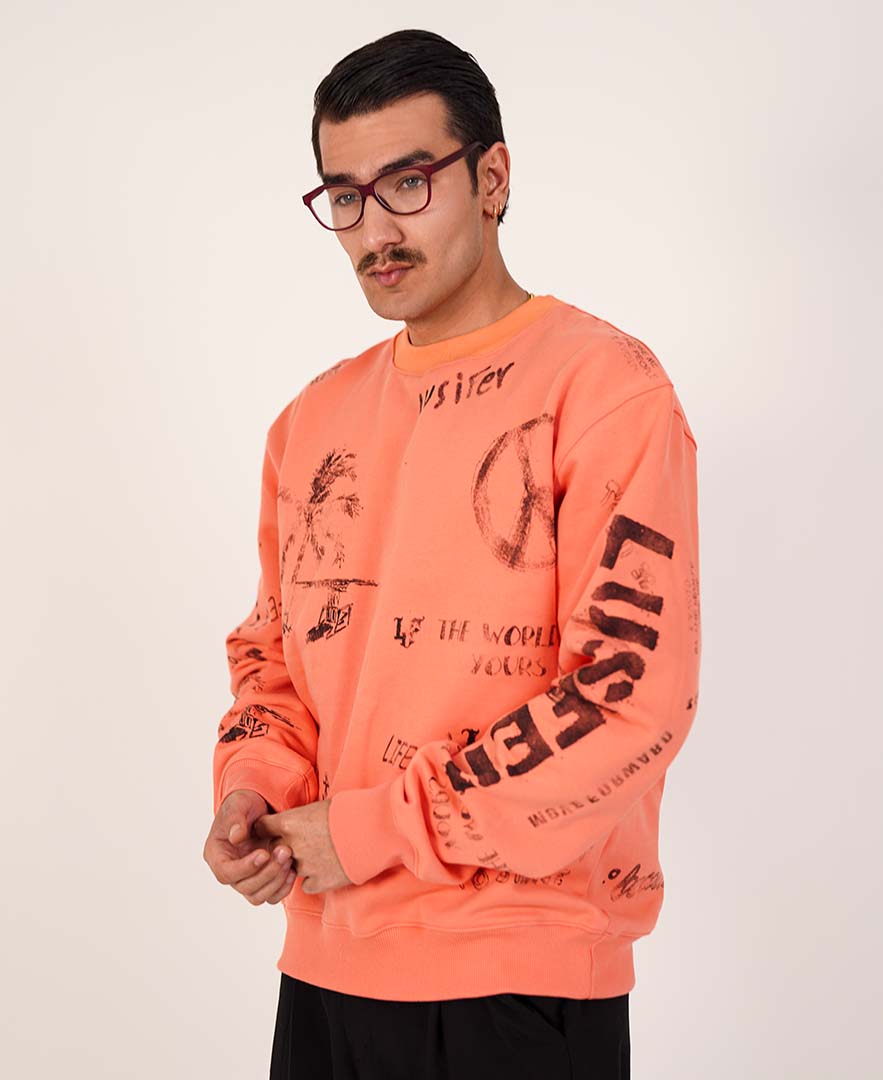 سوییشرت چاپ دار مردانه