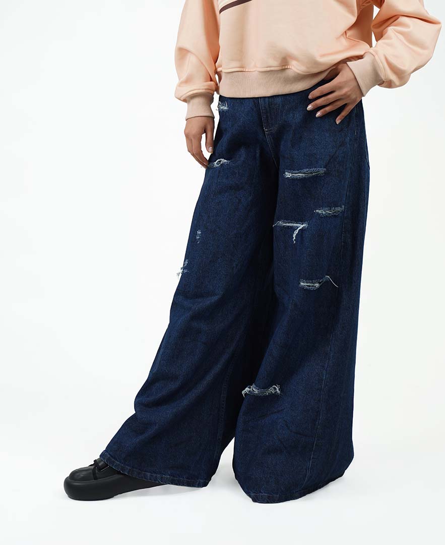 شلوار شست کثیف زنانه