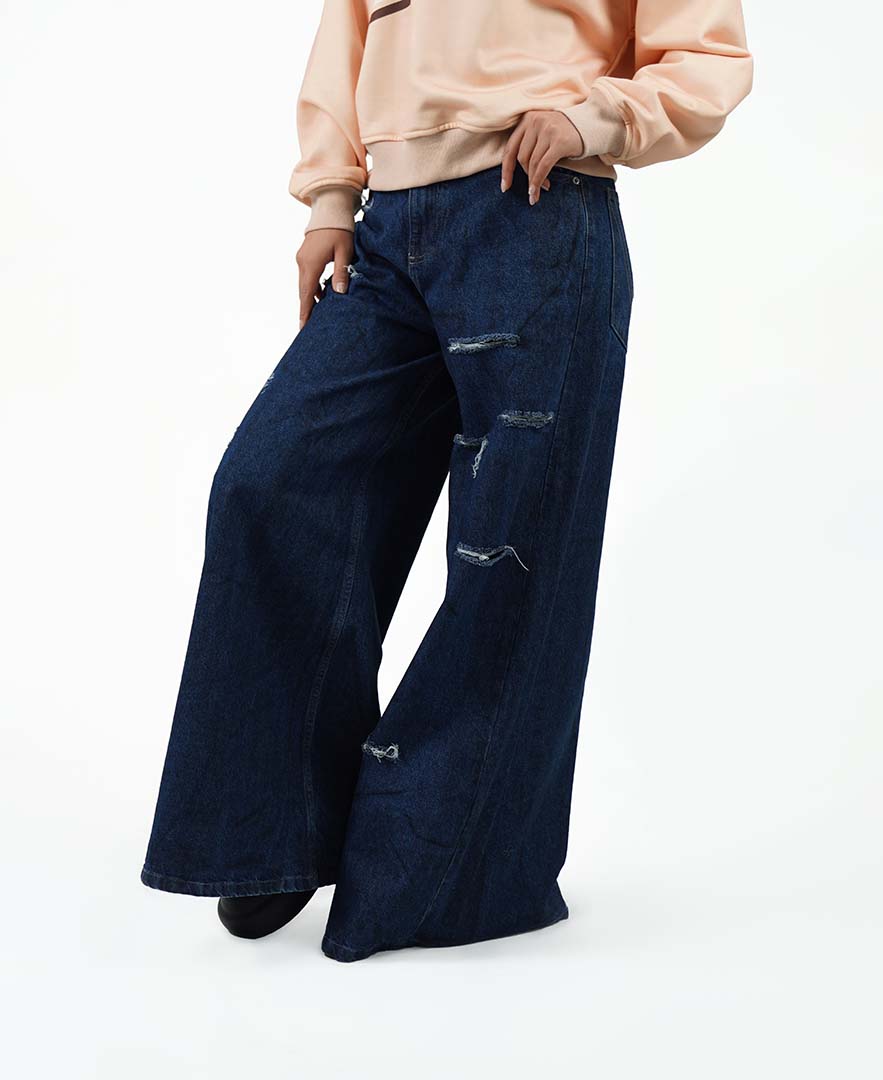 شلوار شست کثیف زنانه