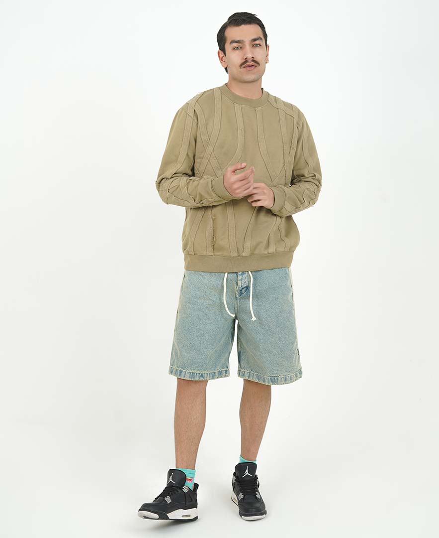 سوییشرت تکه دوزی مردانه