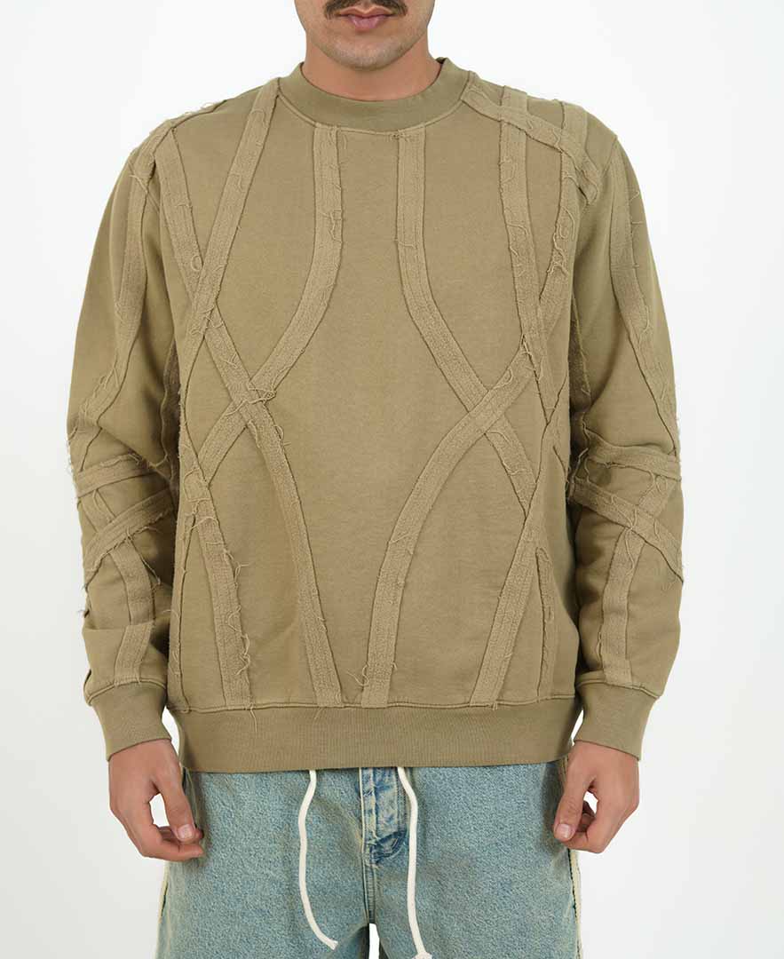 سوییشرت تکه دوزی مردانه