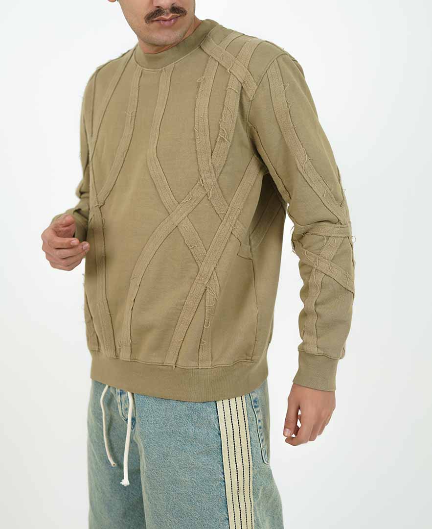 سوییشرت تکه دوزی مردانه