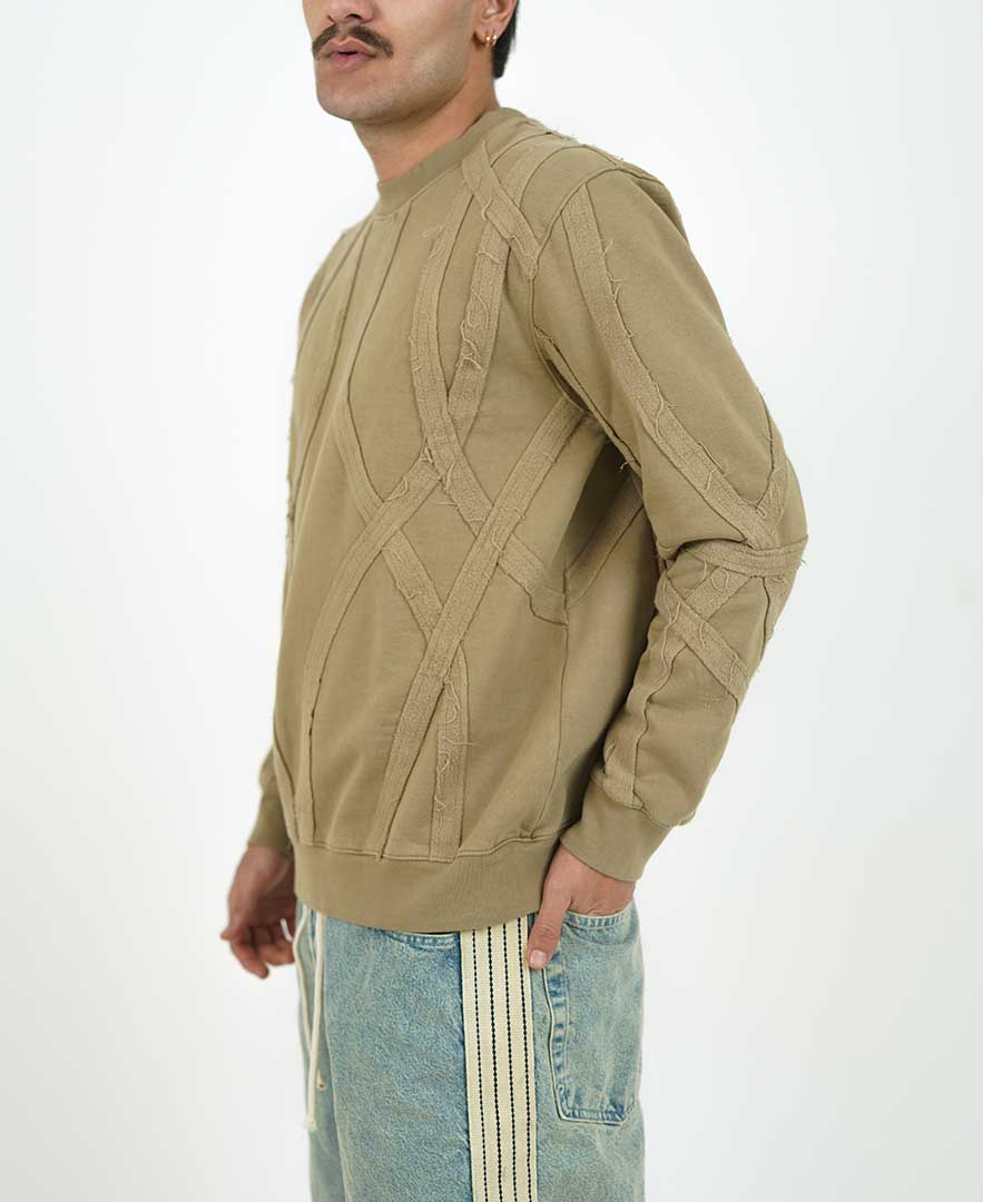 سوییشرت تکه دوزی مردانه