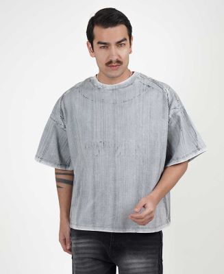 تیشرت شست گوگردی مردانه