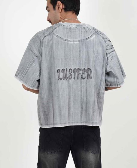 تیشرت شست گوگردی مردانه