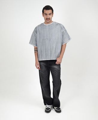 تیشرت شست گوگردی مردانه