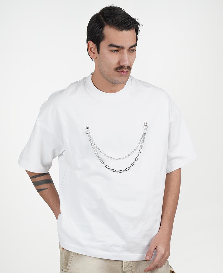 تیشرت زنجیر دار مردانه