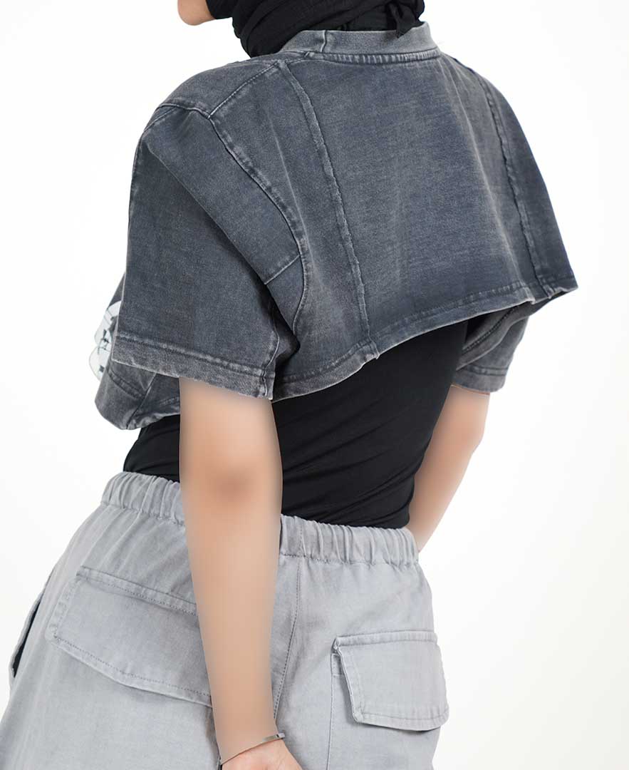 تیشرت کراپ زنانه