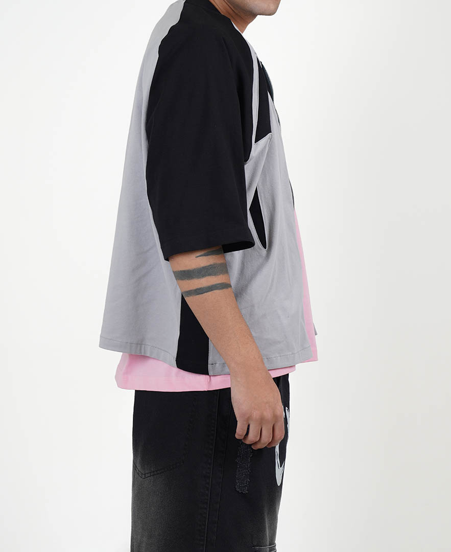 تیشرت جلو زیپ دار مردانه