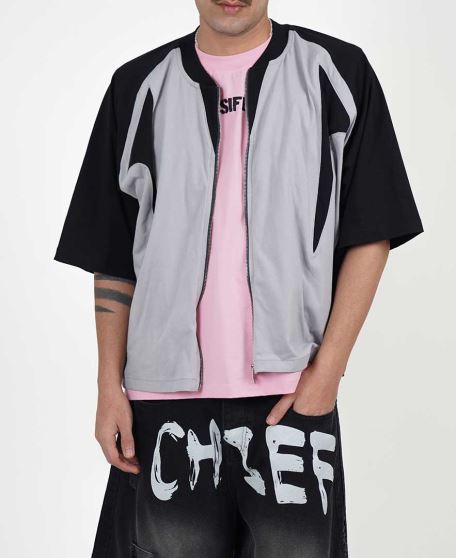 تیشرت جلو زیپ دار مردانه