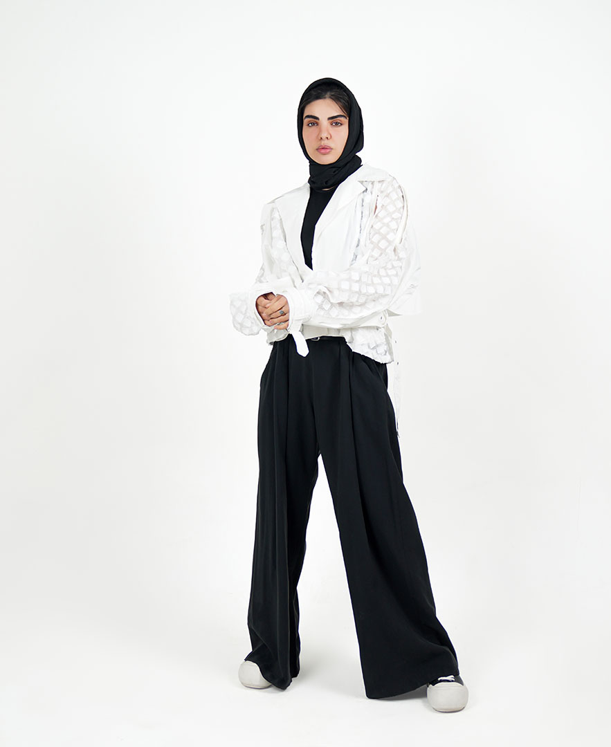 شلوار پیلی دار زنانه