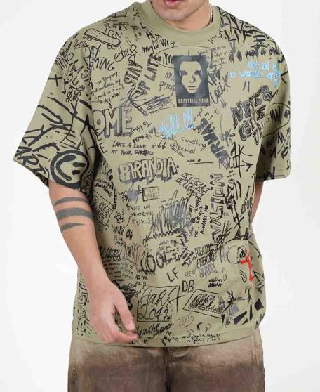 تیشرت چاک دار مردانه