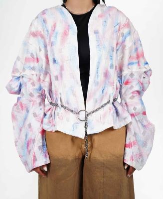 مانتو اسپری پرینت زنانه