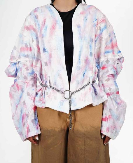 مانتو اسپری پرینت زنانه