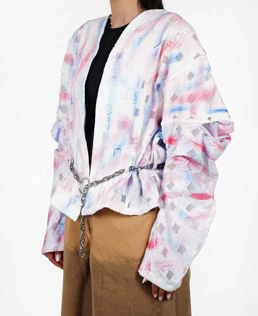 مانتو اسپری پرینت زنانه