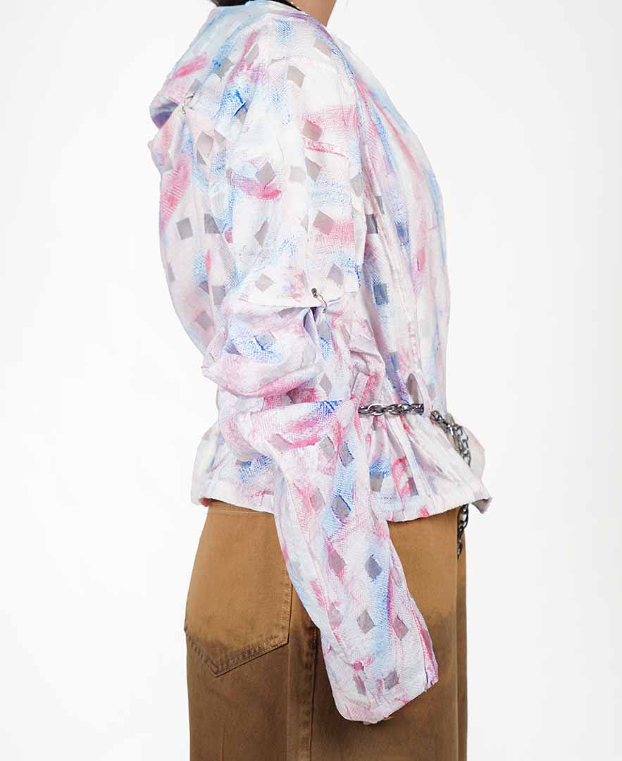 مانتو اسپری پرینت زنانه