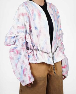 مانتو اسپری پرینت زنانه