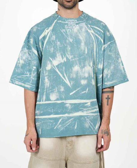 تیشرت شست گوگردی مردانه